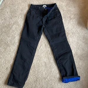 LL Bean classic fit flannel lined jeans